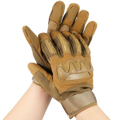 Homoyoyo Full Finger Gloves for Men, XL Size, Sand Color Lightweight Outdoor Cycling and Riding Gloves for Hiking, Camping, Hunting, and Protective Sports Gear