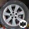 GETAJGHSD 8pcs Universal Black Wheel Lug Nut Covers Rim Caps Automotive Lug Nuts Protection for Cars Motorcycles Trucks view 3