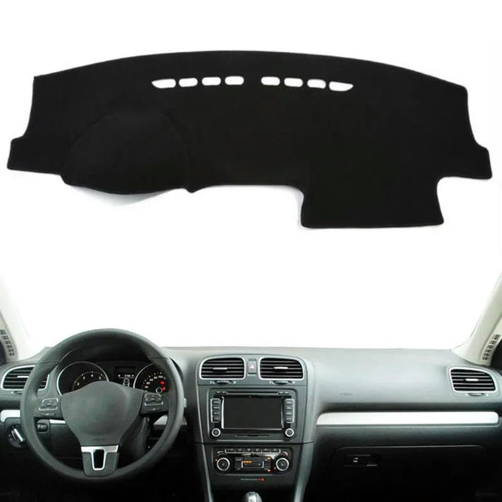Car Dashboard Cover Mat for Golf 6 MK6 2009-2013 Sunshade Windshield Glare Non-Slip Dashboard Mat Pad Interior