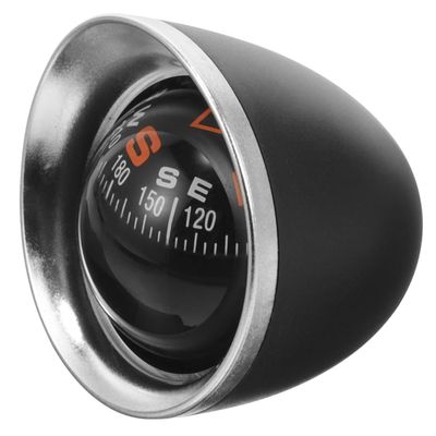 TOMETURE Car Dashboard Compass Ball Black Navigation Direction Car Mount Compass for Off-Road Vehicles Rv Boats and Fishing Trips Automotive Interior Accessory