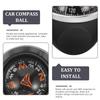 TOMETURE Car Dashboard Compass Ball Black Navigation Direction Car Mount Compass for Off-Road Vehicles Rv Boats and Fishing Trips Automotive Interior Accessory view 3