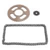 428 Chain Sprocket Set, 60 Links Motorcycle Chain with 12T Front and 42T Rear Sprocket, Steel Replacement Kit for ATV Mini Bike Go Kart Off Road Vehicle view 1