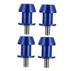 RUNROTOO Motorcycle Swing Arm Stand Screws 8mm Cnc Aluminum Blue 4pcs Replacement Swingarm Spools Sliders Compatible with Motorbike Frame Parts view 1