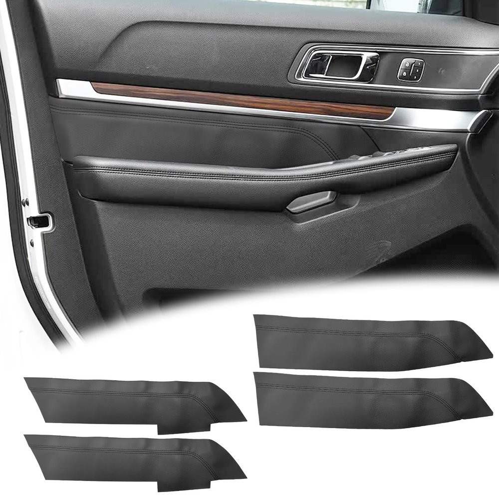 VKGUG Door Panel Cover Compatible with Ford Explorer 2016-2019 Black