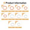 Teybouk 100 PCS Car Oil Drain Plug Gaskets, Leak-proof Sealing Engine Oil Pan Flat Washer, M10 M12 M14 M16 M18 5 Sizes Assortment Kit, Replacement for Most Cars Motorcycles (Silver & Gold) view 2