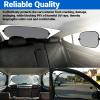 KoiLuvGo 5 Pieces Car Window Shade Set, Complete Sun Shade Kit Include 4 Side Window Shades and 1 Rear Windshield Shade with 12 Suction Cups, UV Protection for Interior Heat Shield Universal for Cars view 3