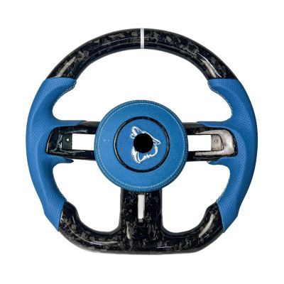 Black Carbon fiber steering wheel for Ford Mustang mustang 2012-2016 2017-2022 customized car sports