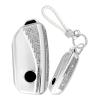 Jinhon for BMW Smart Key Fob Cover Fit for BMW 1 2 3 5 7 Series iX 2025 i7 2026 X1 X3 X5 740i 760i Key Shell Keyless Entry Remote Keychain Accessories 4 Button C White view 1