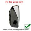 Jinhon for BMW Smart Key Fob Cover Fit for BMW 1 2 3 5 7 Series iX 2025 i7 2026 X1 X3 X5 740i 760i Key Shell Keyless Entry Remote Keychain Accessories 4 Button C White view 2
