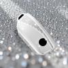 Jinhon for BMW Smart Key Fob Cover Fit for BMW 1 2 3 5 7 Series iX 2025 i7 2026 X1 X3 X5 740i 760i Key Shell Keyless Entry Remote Keychain Accessories 4 Button C White view 3