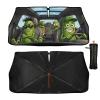 Funny Pickle Car Windshield Sunshade Umbrella Funny Pickle Sun Shade for Car Windshield Umbrella Upgraded Sunshades Blocks UV & Heat Front Window Shades for SUV Sedan Auto view 1