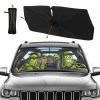 Funny Pickle Car Windshield Sunshade Umbrella Funny Pickle Sun Shade for Car Windshield Umbrella Upgraded Sunshades Blocks UV & Heat Front Window Shades for SUV Sedan Auto view 2