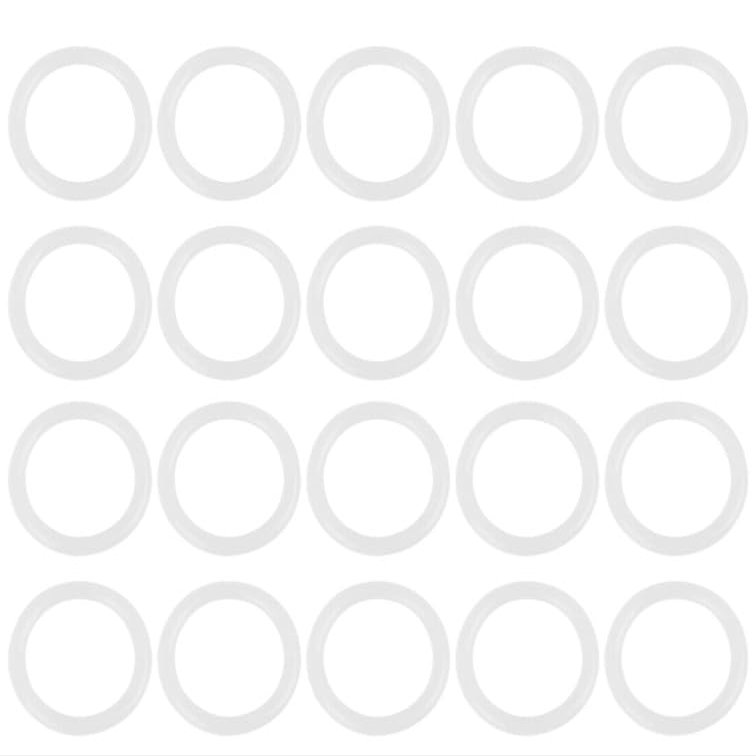 Autobahn88 Silicone O-Ring (OD= 85mm (3.35"), Thick=1.9mm), HighTemp Seal Ring for Valves, Pumps, Tubing -Clear White (Pack of 20)