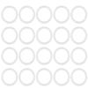 Autobahn88 Silicone O-Ring (OD= 85mm (3.35"), Thick=1.9mm), HighTemp Seal Ring for Valves, Pumps, Tubing -Clear White (Pack of 20) view 1