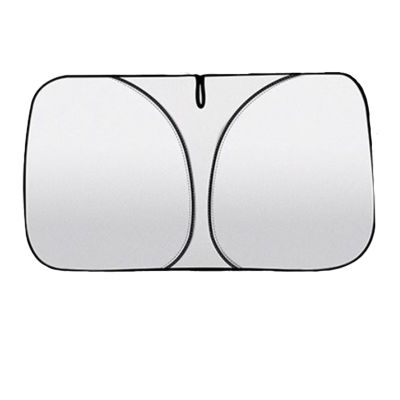 Custom Windscreen Sun Shade Compatible with LR Discovery SVX,Double Layer Structure,Sun Protection,Full Blackout,Heat Insulation and Cooling(Silver)
