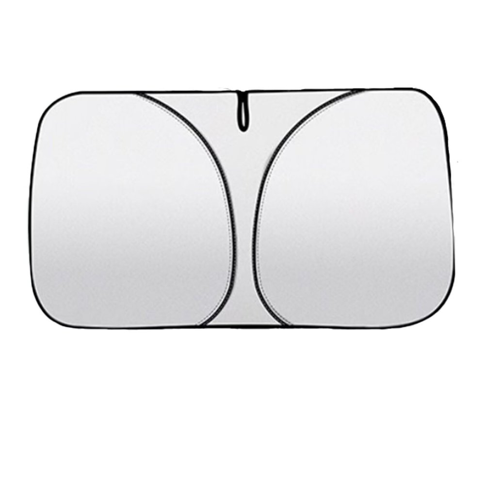 Custom Windscreen Sun Shade Compatible with LR Discovery SVX,Double Layer Structure,Sun Protection,Full Blackout,Heat Insulation and Cooling(Silver)