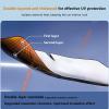 Custom Windscreen Sun Shade Compatible with LR Discovery SVX,Double Layer Structure,Sun Protection,Full Blackout,Heat Insulation and Cooling(Silver) view 3