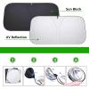 Custom Windscreen Sun Shade Compatible with LR Discovery SVX,Double Layer Structure,Sun Protection,Full Blackout,Heat Insulation and Cooling(Silver) view 4