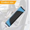 DBWDBC 2 Pack Seat Belt Shoulder Pads for Mercedes Benz E-Klasse A238 Cabrio 2018-2023, Carbon Fiber Texture Strap Cover Breathable Interior Protection Cushion Accessories Kit,Blue view 4