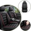 Car Seat Covers for Honda Clarity Plug-In Hybrid 2018-2021,5PCS/Black&Red view 2