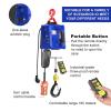 PPOIUYK Wireless Control Electric Winch,Portable 3-in-1 Electric Hoist Crane,220v Electric Hoist Crane,Can Be Controlled in A Variety of Ways Within 160m,Getting Up Speed: 5 M/Min 300kg/11.8m view 3