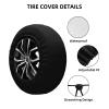 Zhufwei Yellow Bee Spare Tire Cover 17 inch Inch, Universal Waterproof Dust-Proof Sun Protection Cover for Jeep Trailer SUV Truck RV, with Adjustable Nylon Rope for Easy Installation view 3