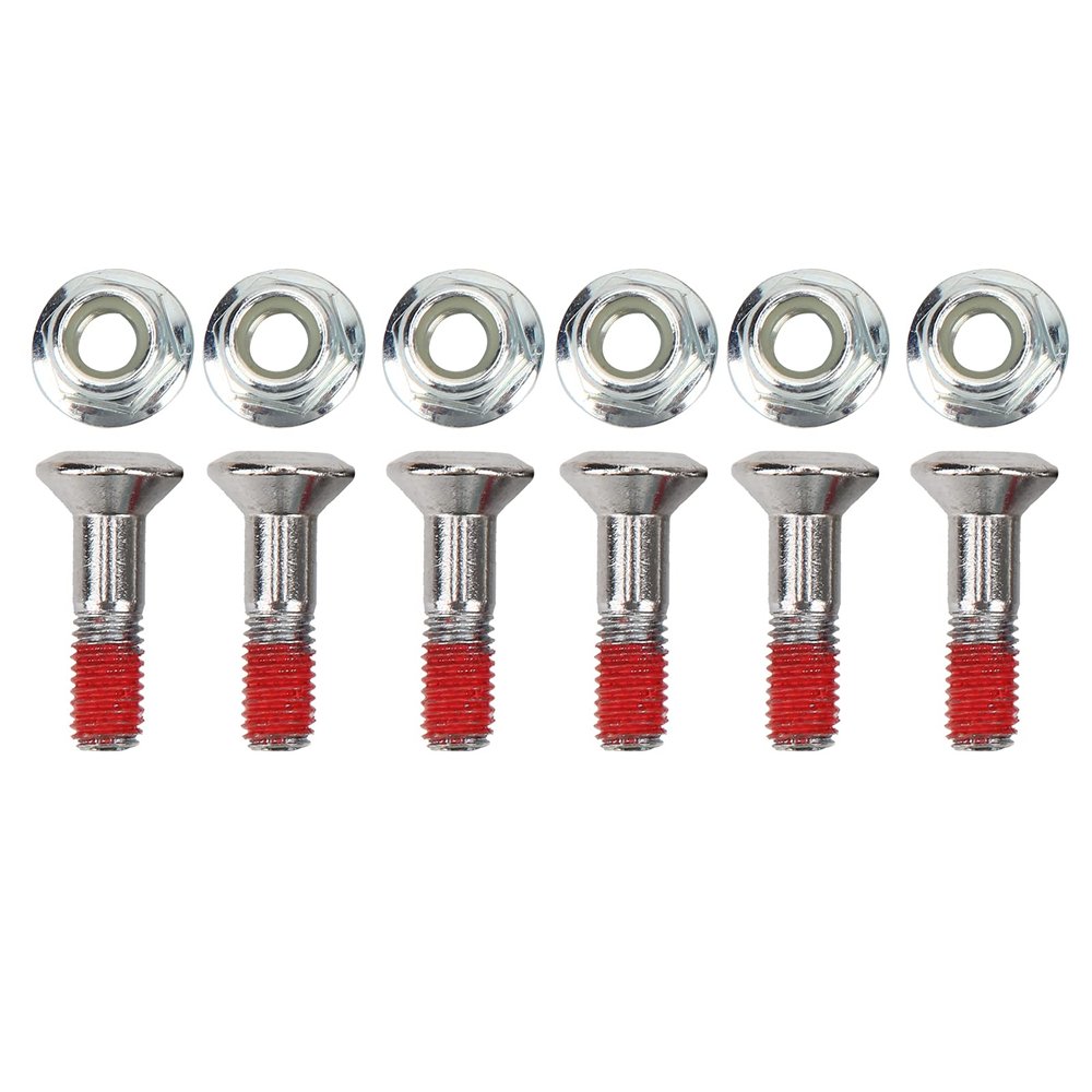 GGFOXLEW 6Pcs Sprocket Bolts Kit, M8x32mm Sprocket Bolt and Nut Kit with Lock Patches, Aluminium Alloy Sprocket Bolts and Nuts Compatible with YZ, YZF, KX, KXF, RM, RMZ, CR, CRF