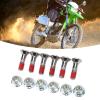 GGFOXLEW 6Pcs Sprocket Bolts Kit, M8x32mm Sprocket Bolt and Nut Kit with Lock Patches, Aluminium Alloy Sprocket Bolts and Nuts Compatible with YZ, YZF, KX, KXF, RM, RMZ, CR, CRF view 4