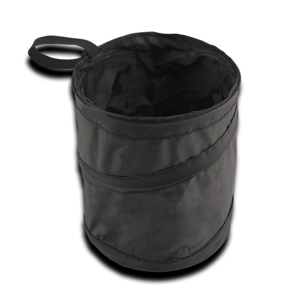 2Packs Car Trash Bag, 1 Gallon Collapsible Hanging Leakproof Waterproof Storage Bag Portable Large Capacity Organizer Mini Car Trash Can for Truck,Suv,Minivan,Automotive Interior Accessories