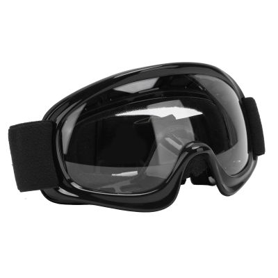 Julihai Dirt Bike Goggles, Kids Motorcycle Goggles with Comfortable Sponge Pad and Adjustable Strap, Anti Fog Windproof Lightweight for Boys Girls Outdoor Activities Cycling Climbing (Black)