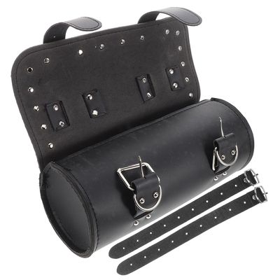 SHINYPASING Motorcycle Handlebar Tool Pouch and Saddle Bag Black Sturdy Motorcycle Side Bag for Electric Bike Storage and Tool Carrying