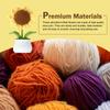 Hugwits Car Crochet Sunflower Ornament, Cute Soft Lightweight Car Sunflower Dashboard Decor, Non-Slip Self-Adhesive Auto Interior Handmade Decoration for Women, Universal for Most Cars (Style A) view 4