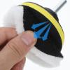 Kichvoe Automotive Polishing and Waxing Sponge Pads 11pcs Car Buffing and Cutting Solution Kit with Fleece Bonnet Pads for Paint Renovation and Auto Detailing view 3