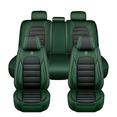 Cresater Car Seat Covers for Jeep Wrangler 1987-2026,5PCS/Black&Green