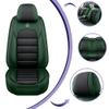 Cresater Car Seat Covers for Jeep Wrangler 1987-2026,5PCS/Black&Green view 3