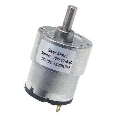JGB37-520 DC Brushed Micro Gear Motor, 24V 1590RPM, Metal Gears, 3Nm Torque, IP44, for Smart Toilet and Home Appliances (12RPM 24V)