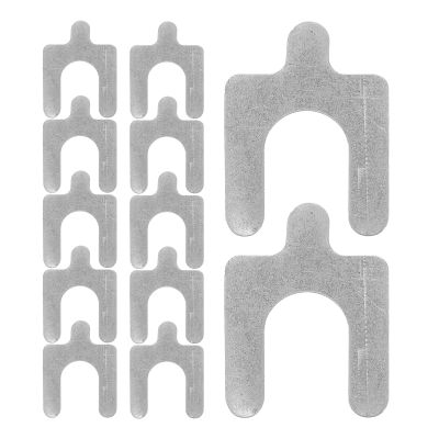 PRETYZOOM 50pcs U-Shaped Car Alignment Shims 0.5mm for Camber Angle Adjustment Auto Wheel Alignment Tool Kit for Automotive Suspension Repair and DIY Vehicle Maintenance