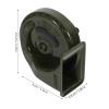 TOVINANNA Waterproof 12v Loud Motorcycle Horn Metal Snail Speaker for Motorbike Electric Replacement Horn Compatible with Atv and Rv Accessories view 2