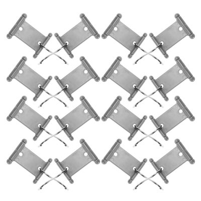 FELTECHELECTR 16pcs Double-Sided Rv Awning Hooks with Plastic and Stainless Steel, Camping Awning Light Clips and Trailer Hangers for Camper Outdoor Tent Accessories