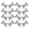 FELTECHELECTR 16pcs Double-Sided Rv Awning Hooks with Plastic and Stainless Steel, Camping Awning Light Clips and Trailer Hangers for Camper Outdoor Tent Accessories view 1