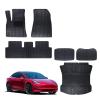 Custom Car Floor Mats Waterproof Wear-Resistant Anti-Slip Mat for Tesla Model 3 2017 2018 2019 2020 2021 2022(Model-3 Floor mat) (Model-3 Floor mat) view 2