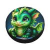 Flonty Cute Green Dragon Tire Covers Spare Tire Cover Weatherproof Universal Wheel Protectors Fit SUV Truck Camper Trailer 17 inch view 3