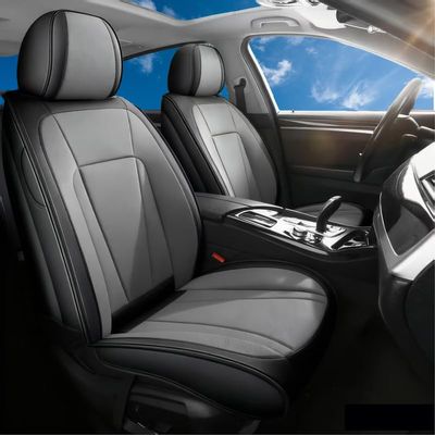 Car Seat Covers Full Set Fit For Hyundai Genesis 2009-2016 ,Black&Gray