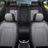 Car Seat Covers Full Set Fit For Hyundai Genesis 2009-2016 ,Black&Gray view 3