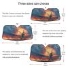 Baseball on Fire Car Sun Shade Windshield Sun Shield UV Ray Protection Foldable Sun Visor for Front Window Blocks Automotive Interior Accessories 53 X 23.5 in view 3