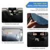 Baseball on Fire Car Sun Shade Windshield Sun Shield UV Ray Protection Foldable Sun Visor for Front Window Blocks Automotive Interior Accessories 53 X 23.5 in view 4