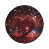 Red Glitter Heart Spare Tire Cover Wheel Protectors Weatherproof Wheel Covers Sun Protection Universal Fit for Trailer Rv SUV Truck Camper Travel Trailers Accessories view 1