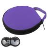 wuyaoyao Car CD Storage Bag, 20 Capacity CD Case Holder for Cars, Portable DVD Binder with Carrying Strap & Zipper Closure, Oxford Cloth Small DVD Wallet Disc Organizer, Car Accessories (Purple) view 1