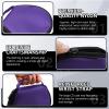 wuyaoyao Car CD Storage Bag, 20 Capacity CD Case Holder for Cars, Portable DVD Binder with Carrying Strap & Zipper Closure, Oxford Cloth Small DVD Wallet Disc Organizer, Car Accessories (Purple) view 3