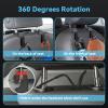 USSDE Car Seat Hooks Vehicle Headrest Back Storage Organizer 2 Pack for Purses Bags Backpacks Groceries Hanger Holder - Universal Sturdy Holds 55lbs 360 Rotating (Style B/Black) view 3